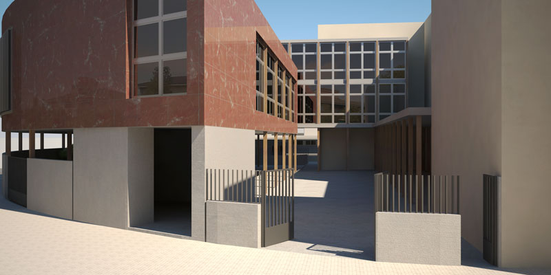 Render 3d para un concurso de arquitectura realizado con infografía 3D. Arquitectura 3D.