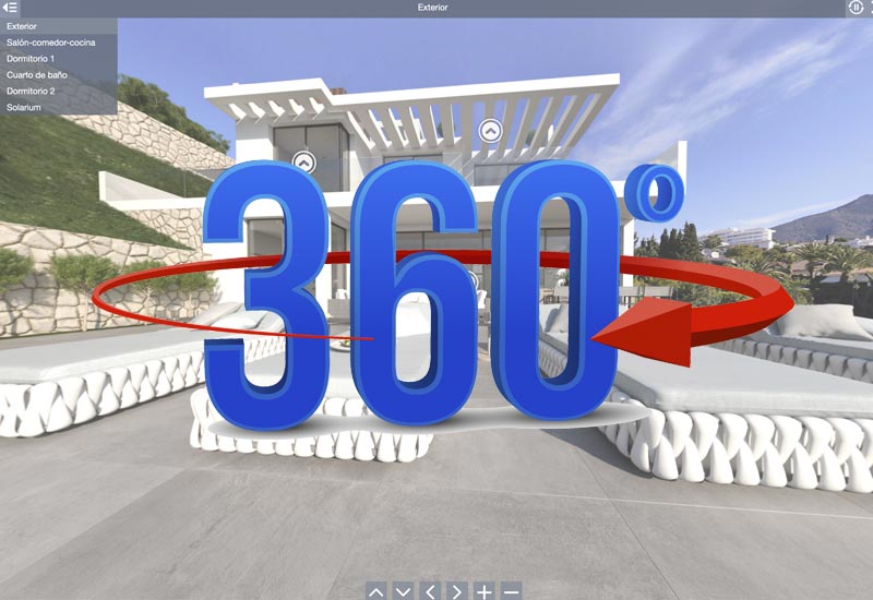 Tour virtual de una villa en Fuengirola con vistas 360º VR