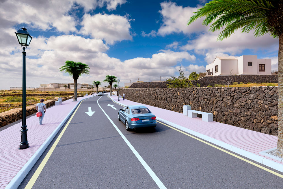 Imagen realizada con infografía 3D para la visualización de un plan de actuación urbanística