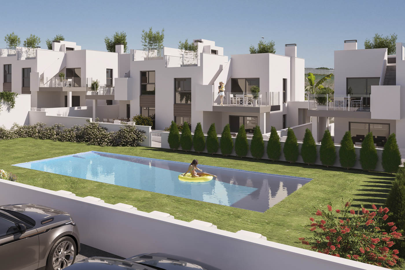 Renders 3D y vídeo de una urbanización residencial en Orihuela