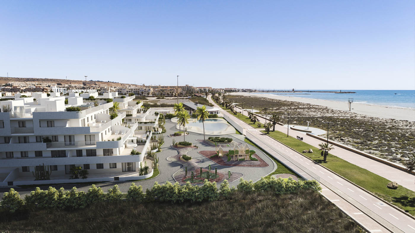 Render 3D de una urbanización en Almería