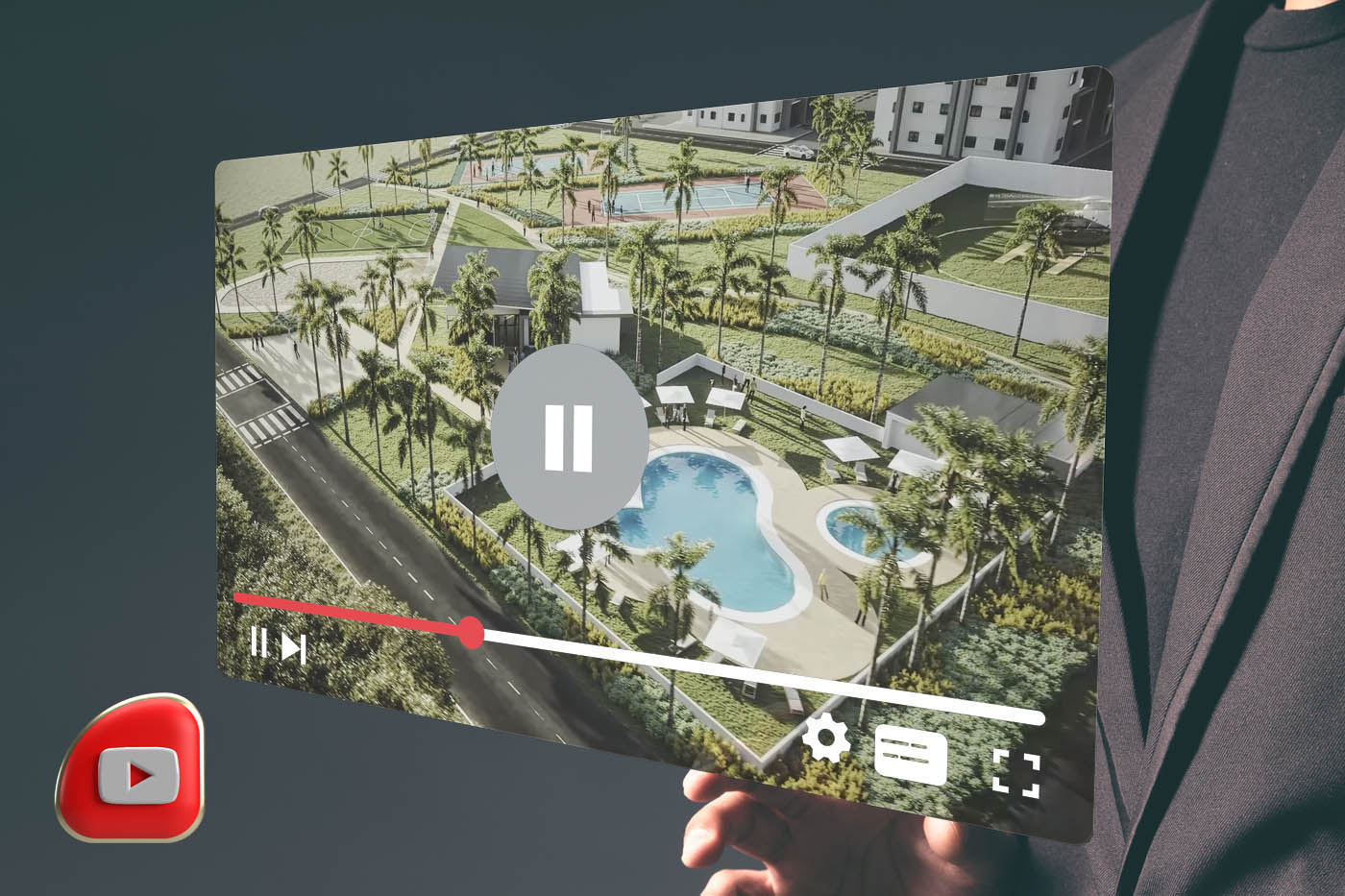 Vídeo con animación 3D de un residencial en República Dominicana