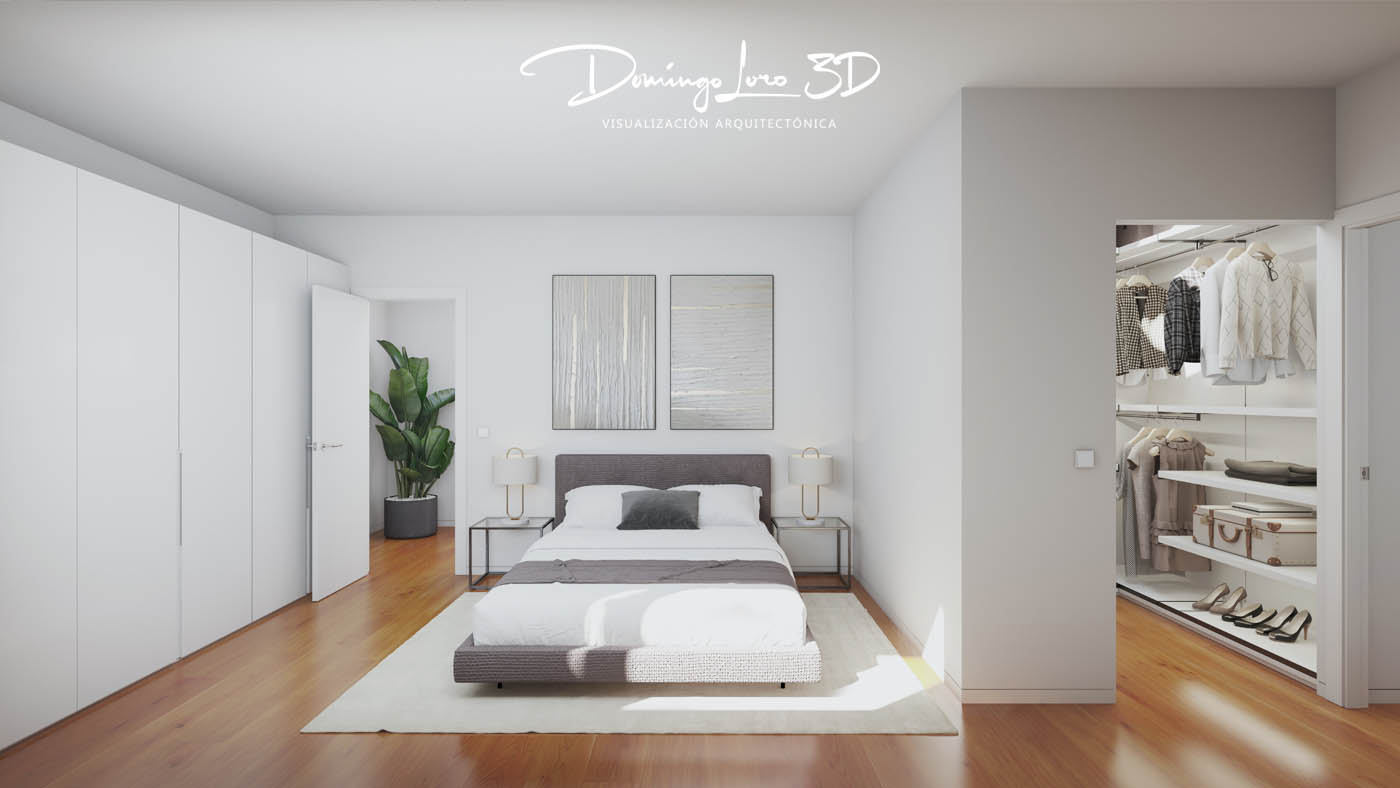Render 3D de una vivienda de lujo en Pozuelo de Alarcón