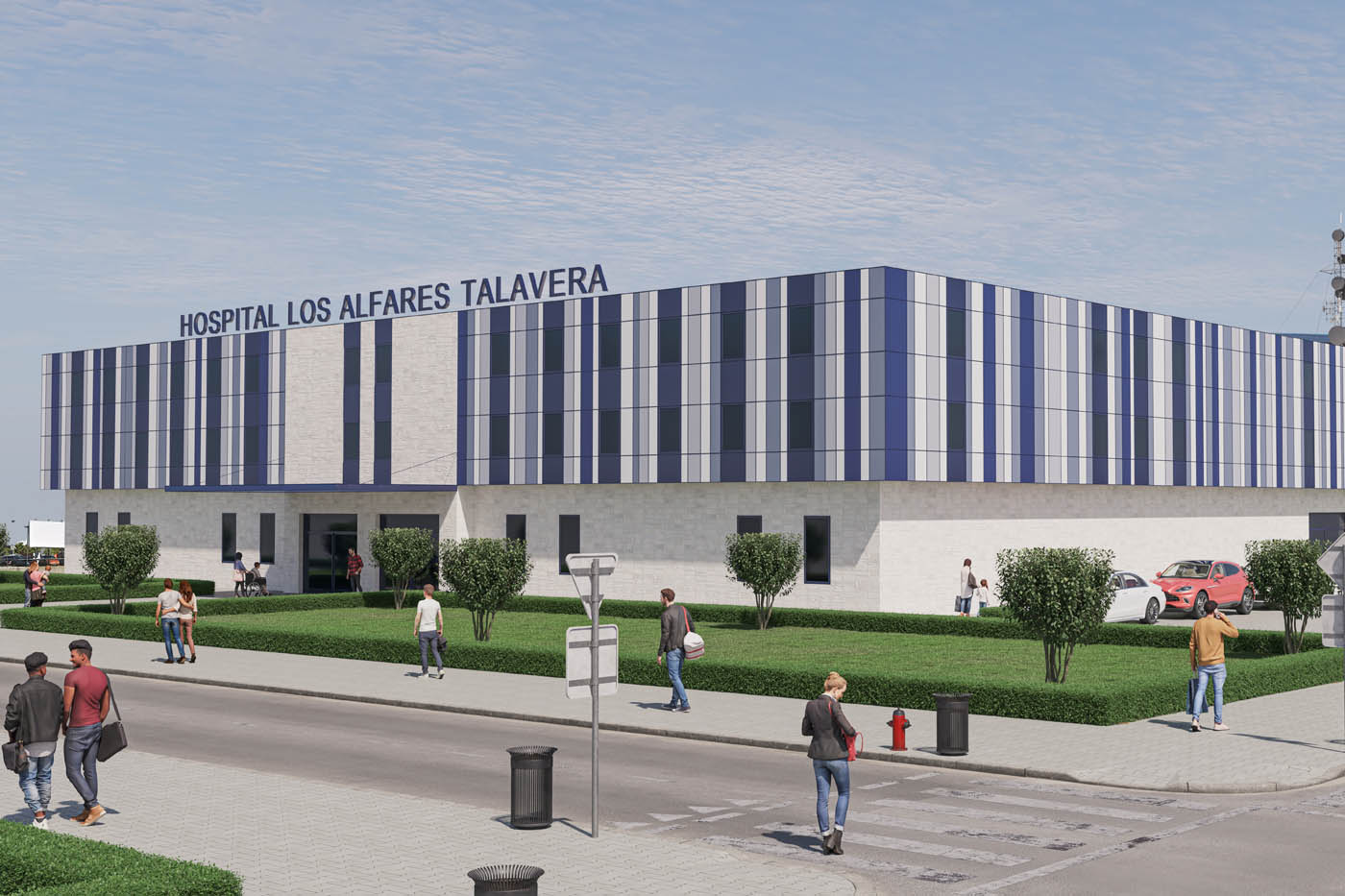 Renders 3D de un hospital en Talavera de la Reina, Toledo