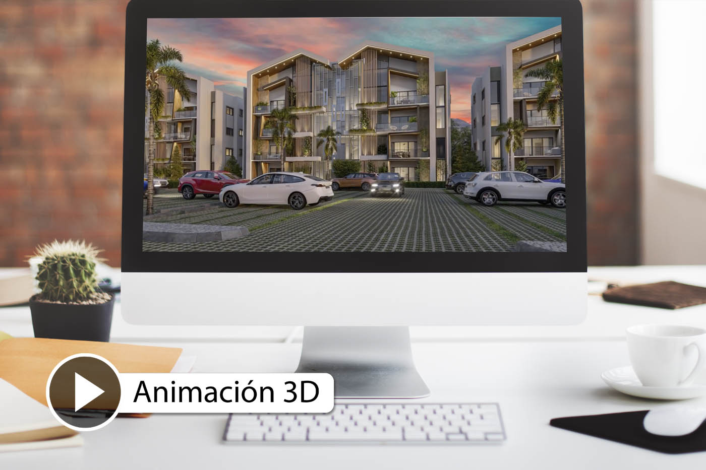 Vídeo con animación 3D para respresentación arquitectónica