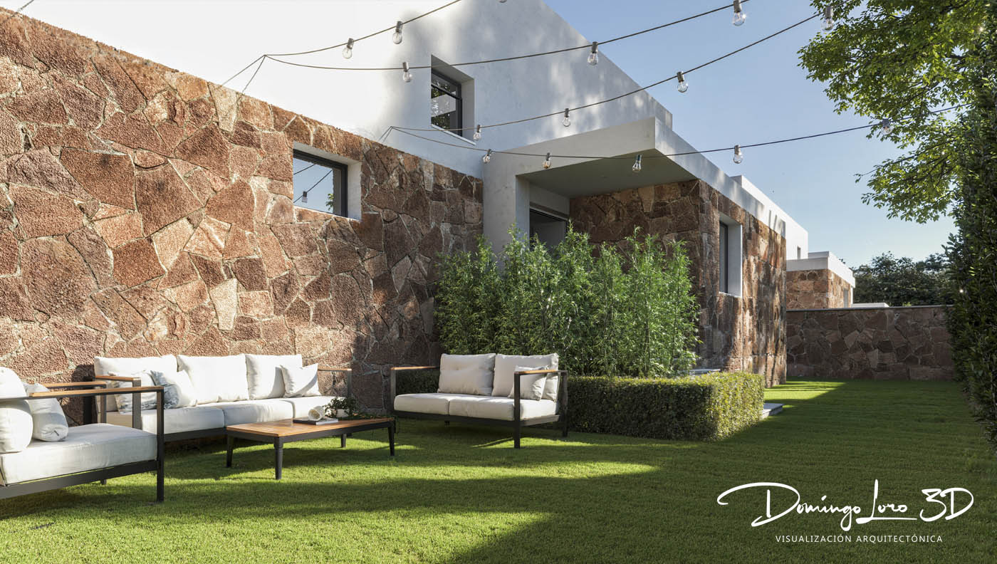 Render 3D de una urbanización en Toledo