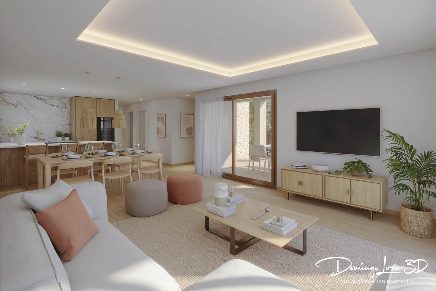 Infografía 3D vivienda en El Verger