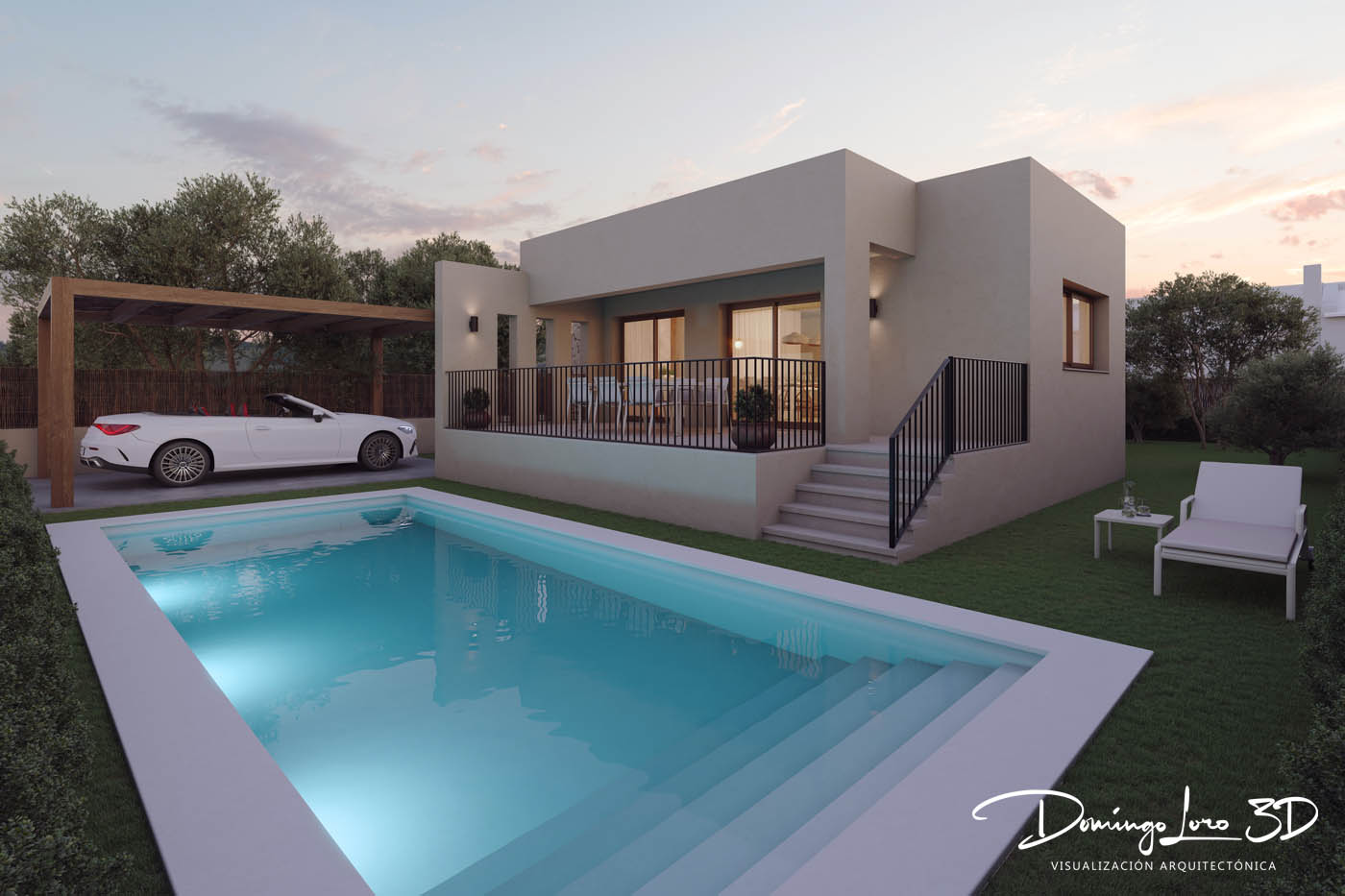 Infografía 3D vivienda en El Verger