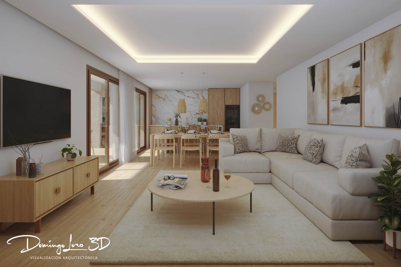 Infografía 3D vivienda en El Verger