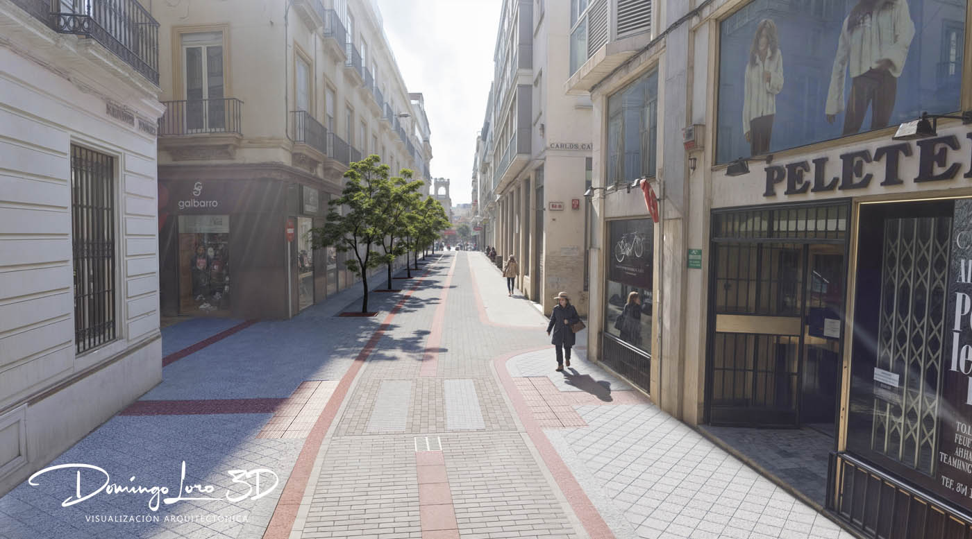 Render 3D de obra pública