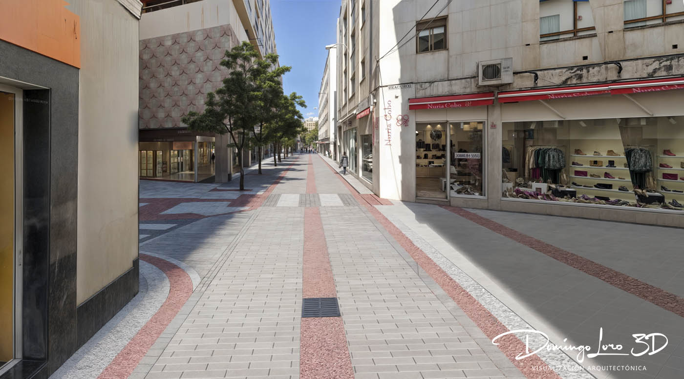 Render 3D de obra pública