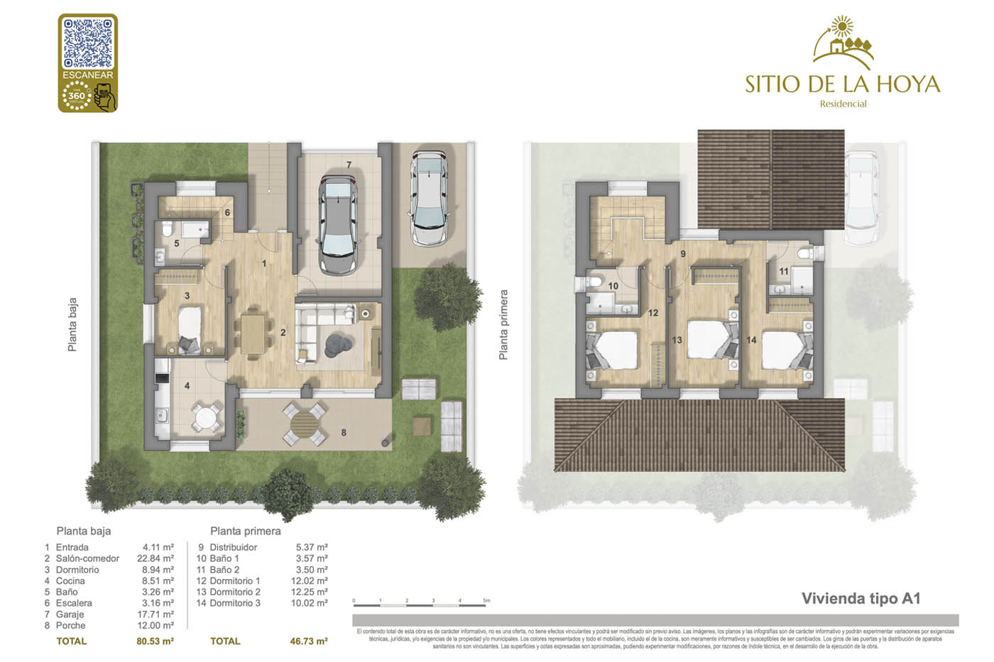 Plano comercial a color 2D