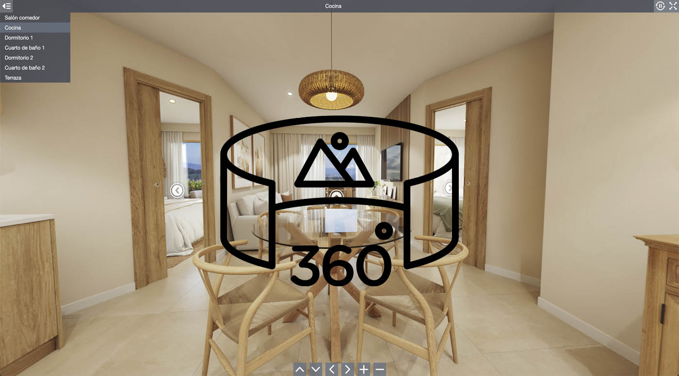 Tour virtual de una vivienda turística con vistas 360º VR