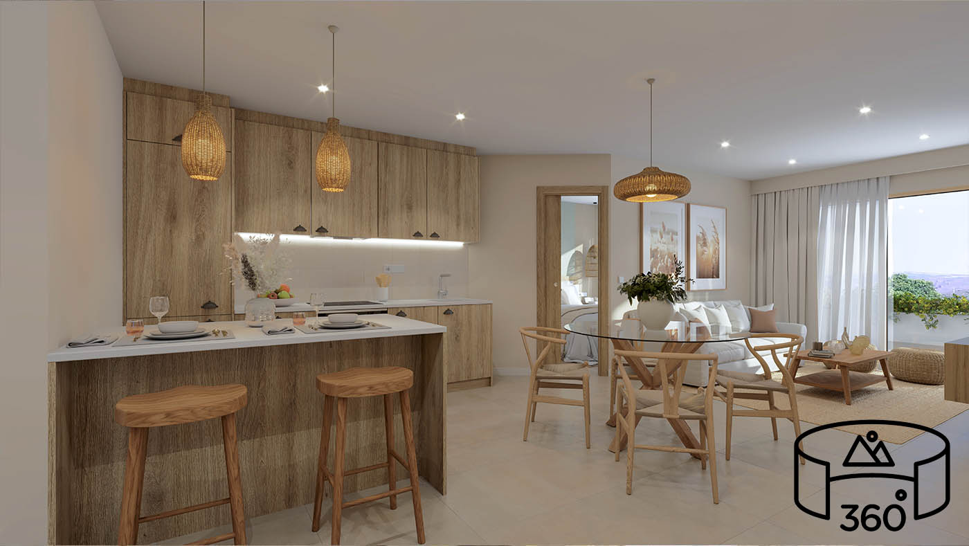 Tour virtual de una vivienda turística con vistas 360º VR