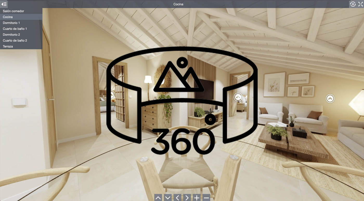 Tour virtual de una vivienda turística con vistas 360º VR