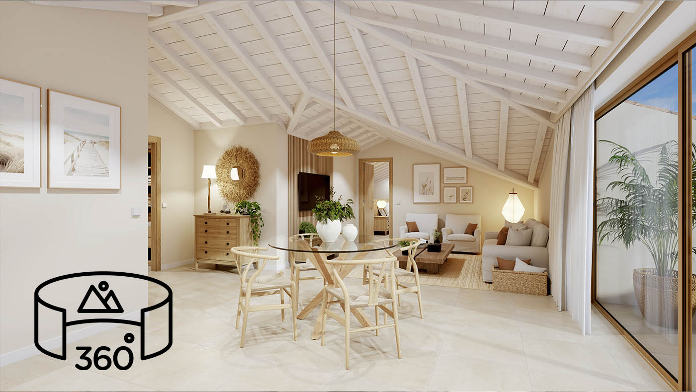 Tour virtual de una vivienda turística con vistas 360º VR