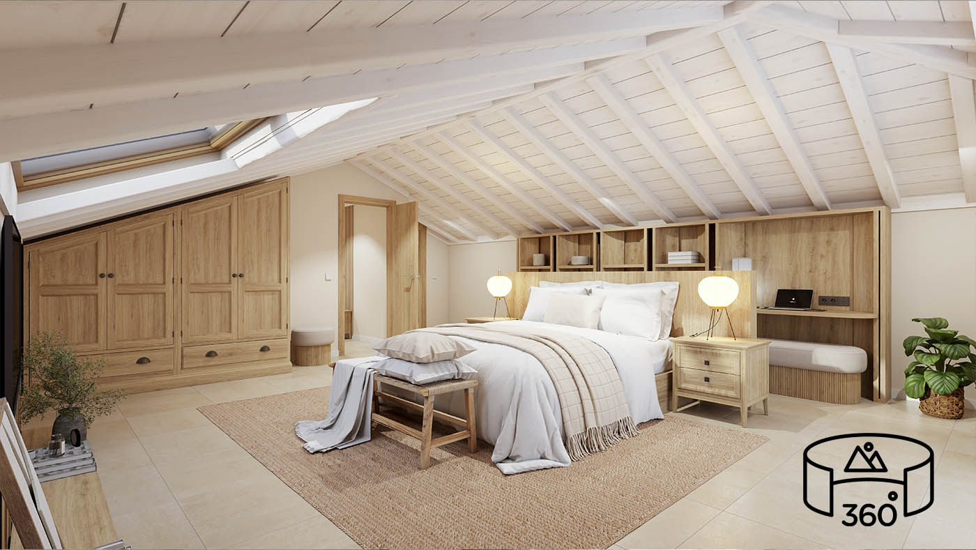 Tour virtual de una vivienda turística con vistas 360º VR