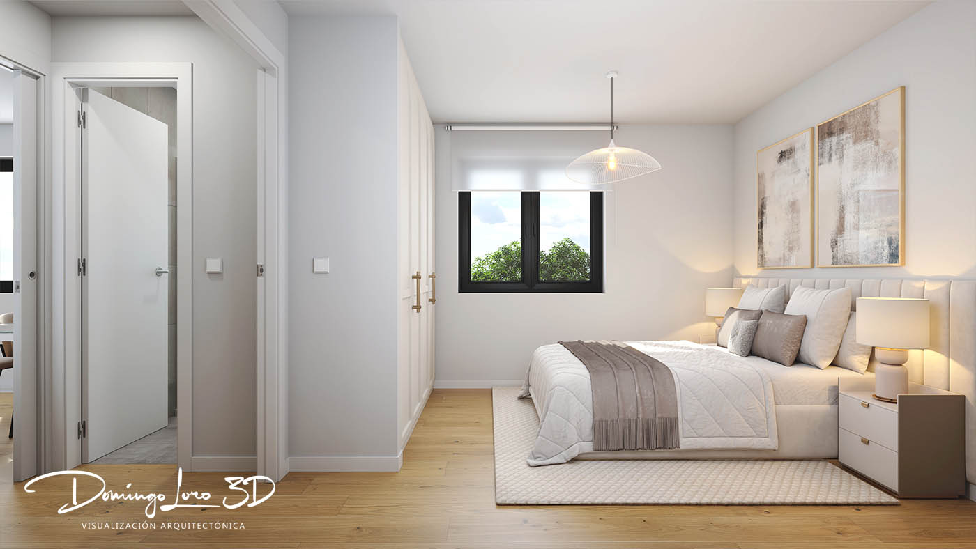 Render 3D espacio interior