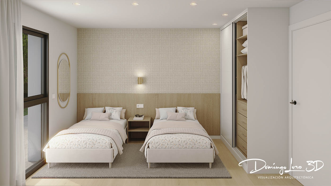 Render 3D de arquitectura