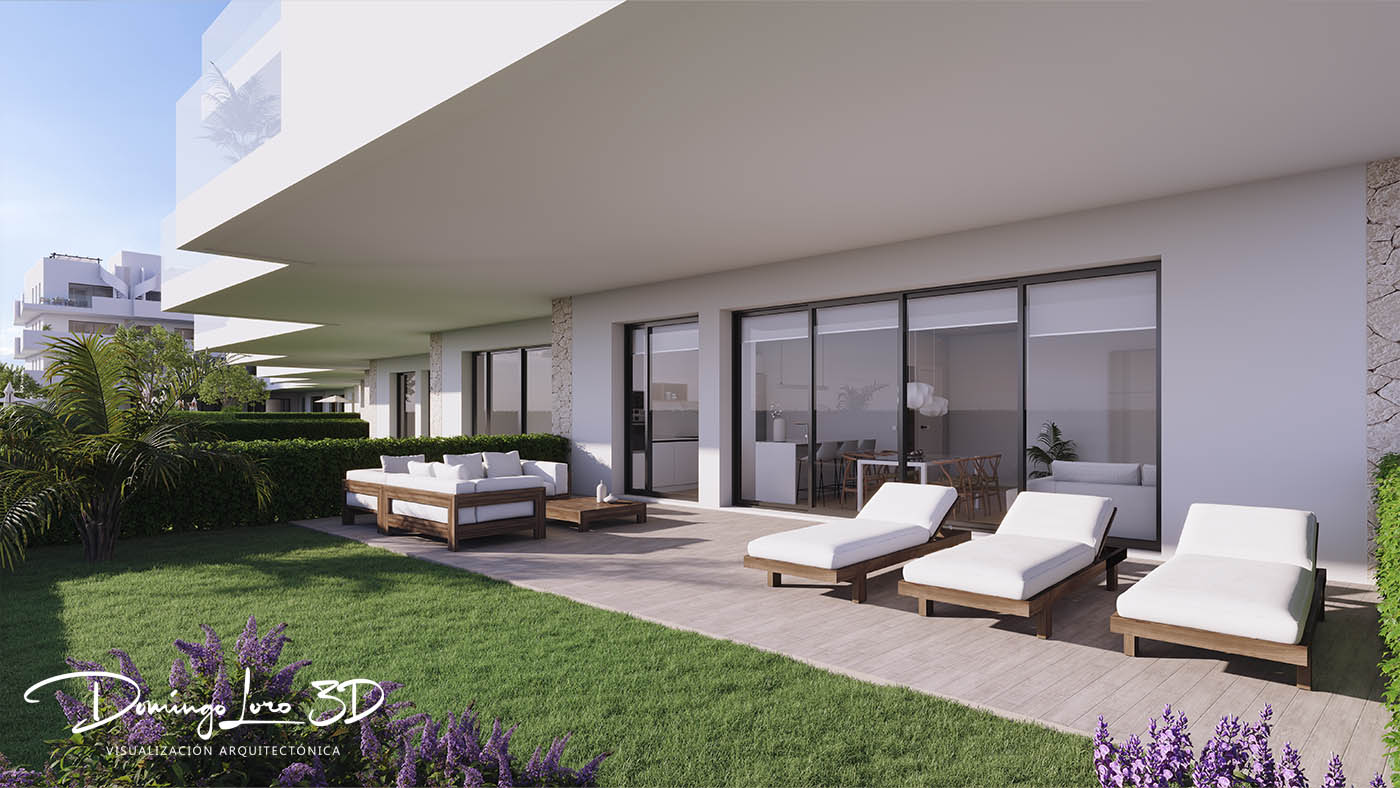 Render 3D de arquitectura