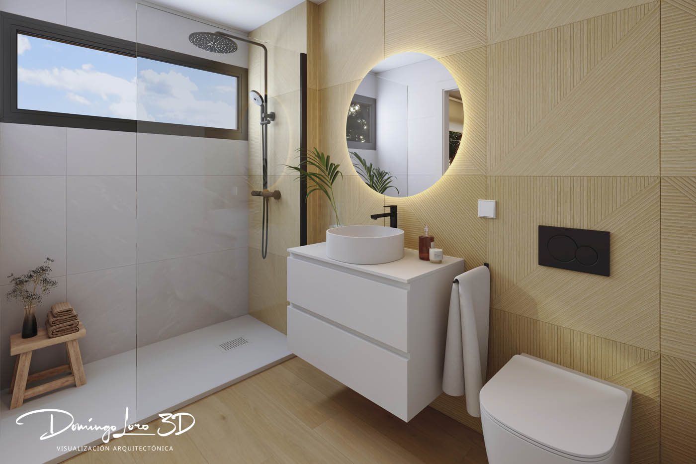 Render 3D de arquitectura