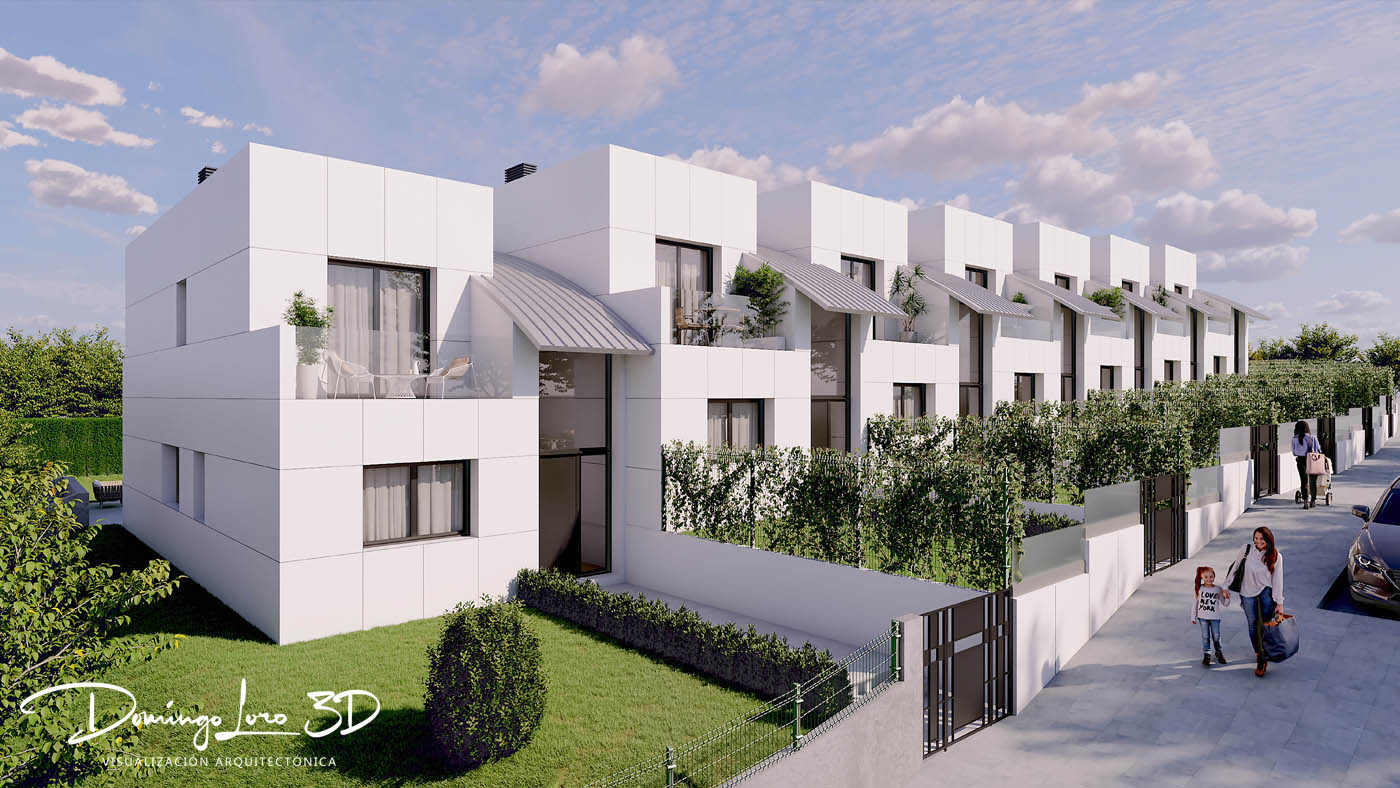 Render 3D de arquitectura
