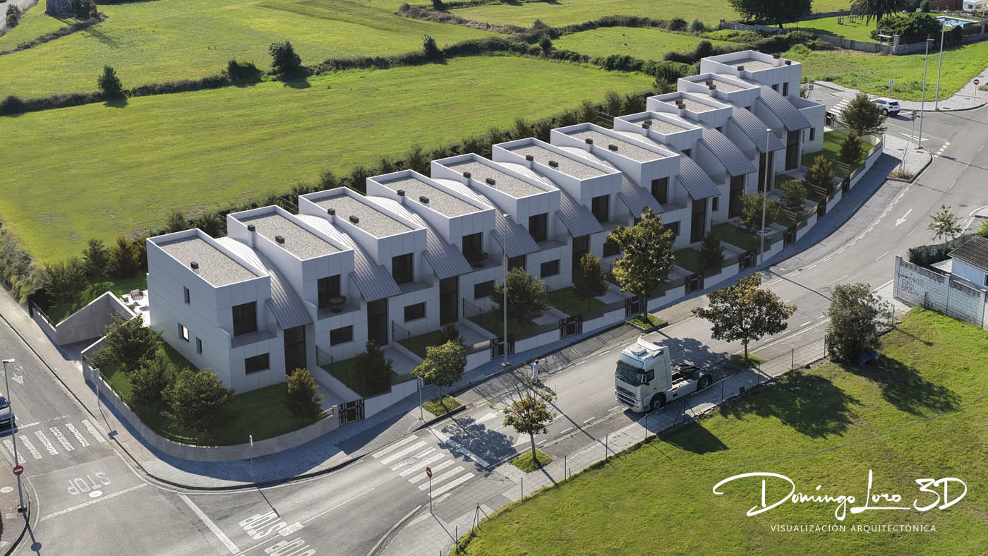 Render 3D de arquitectura