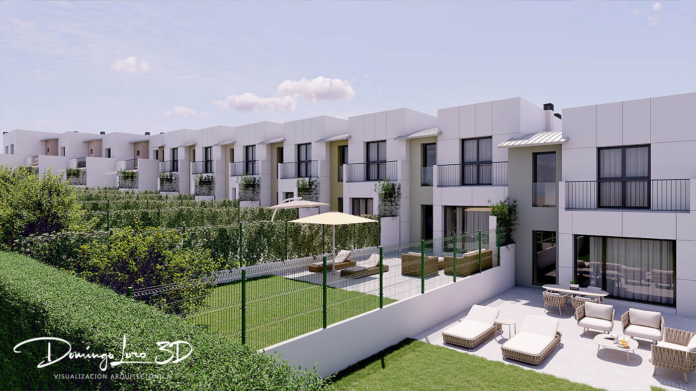 Render 3D de arquitectura