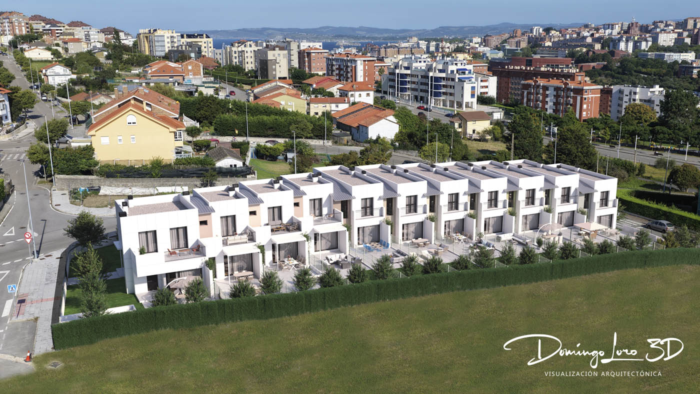Render 3D de arquitectura