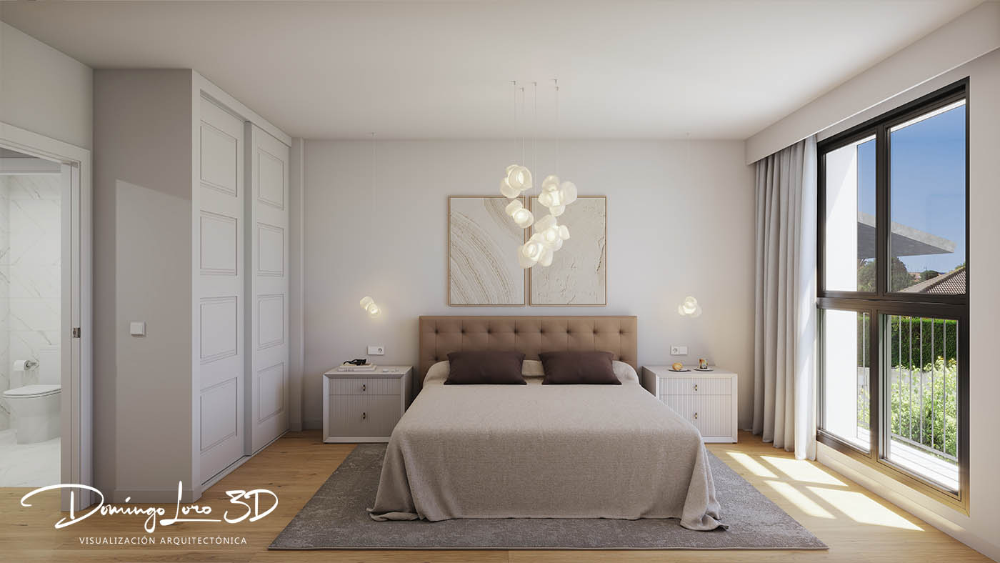 Render 3D de arquitectura