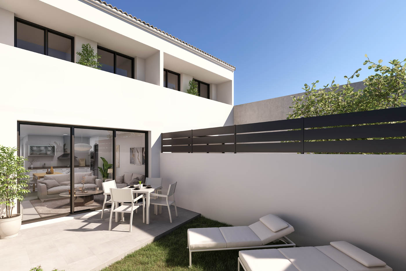 Render 3D de una vivienda en Sabadell