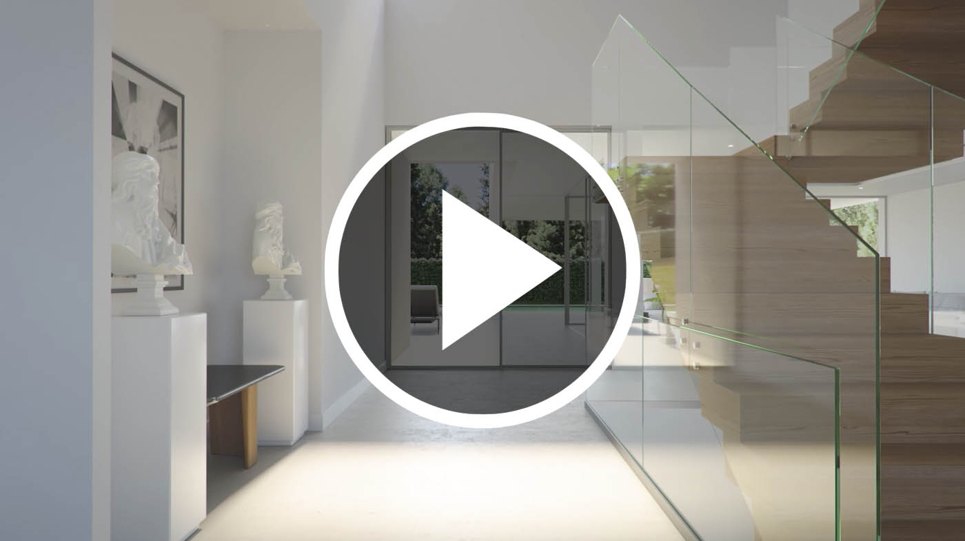 Animación 3D de una vivienda unifamiliar de lujo