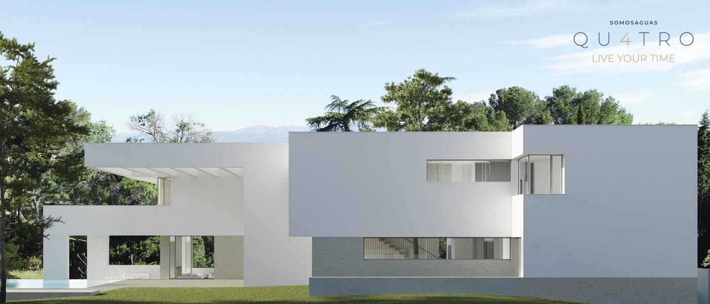 Render 3D de una vivienda de lujo en Somosaguas