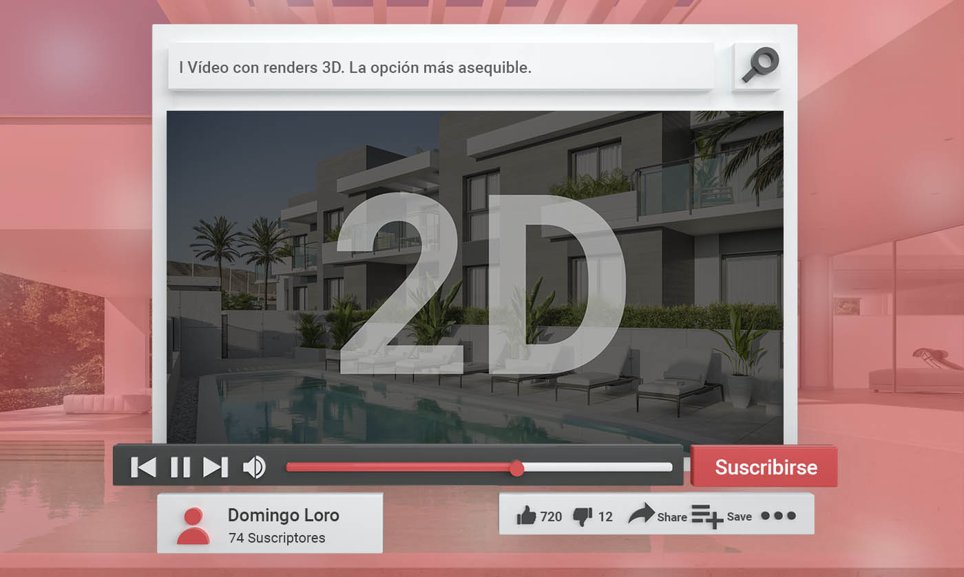 Vídeo con renders 3D
