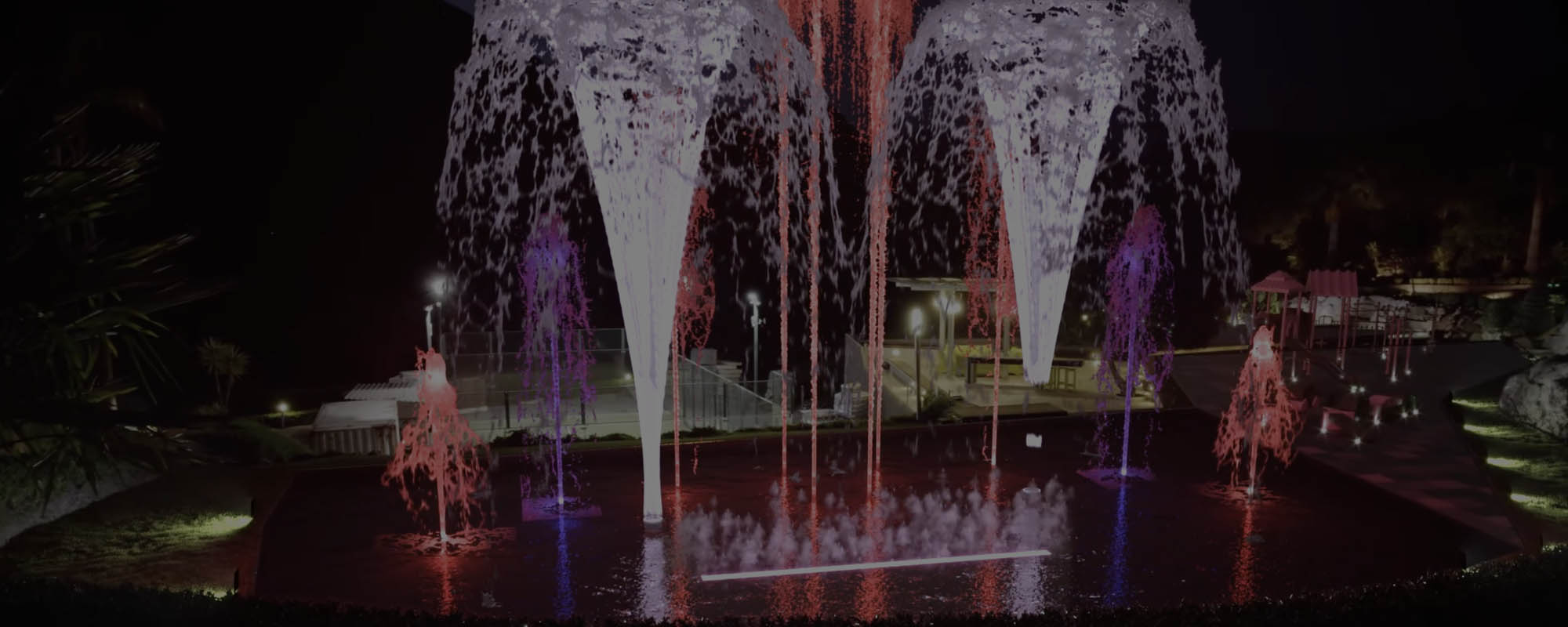 Vídeo con animación 3D de una fuente ornamental en Cádiz
