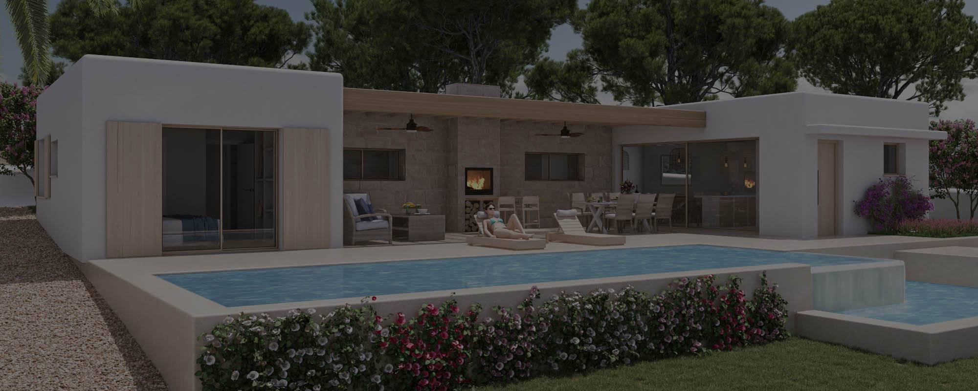 Renders 3D de una vivienda en Menorca
