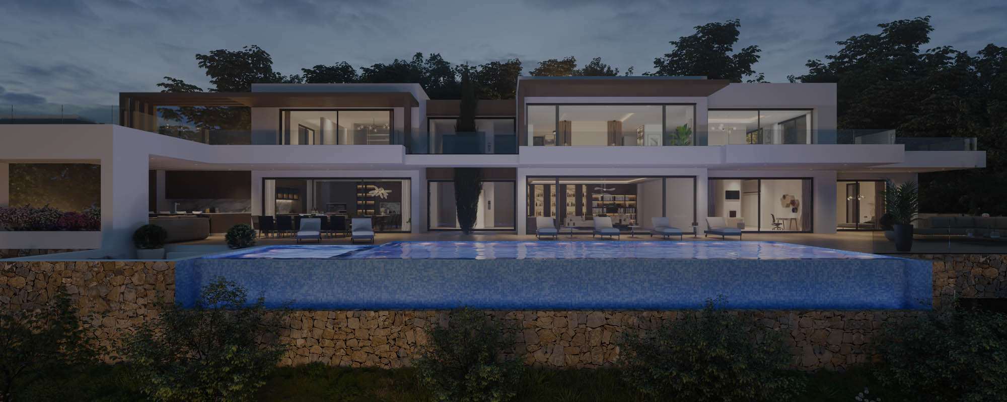 Renders 3D de una exclusiva vivienda de lujo en Moraira