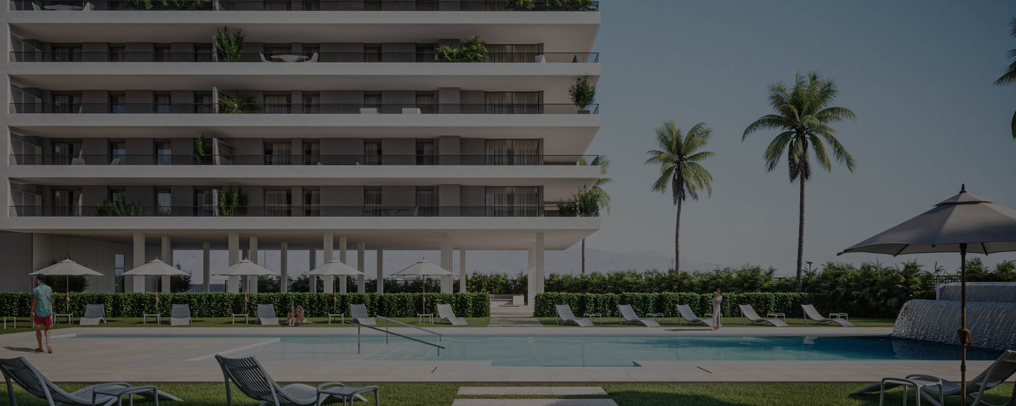 Renders 3D de una urbanización residencial en Almería