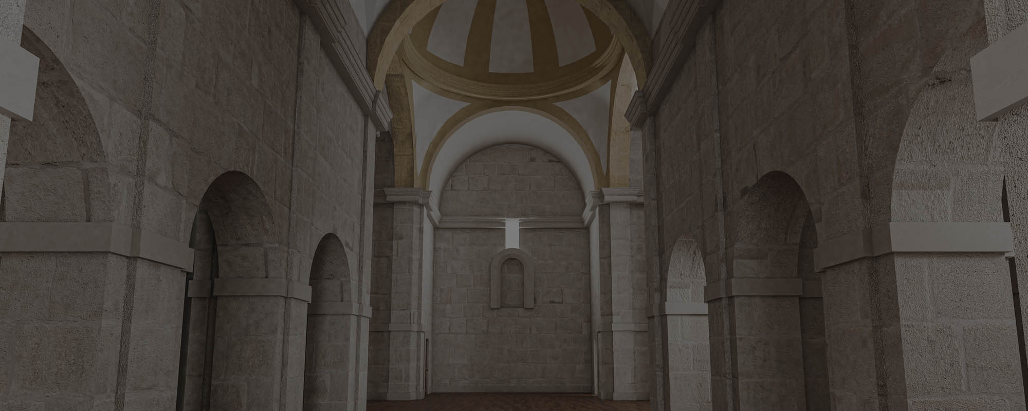 Renders 3D de la rehabilitación de una iglesia en Cuenca