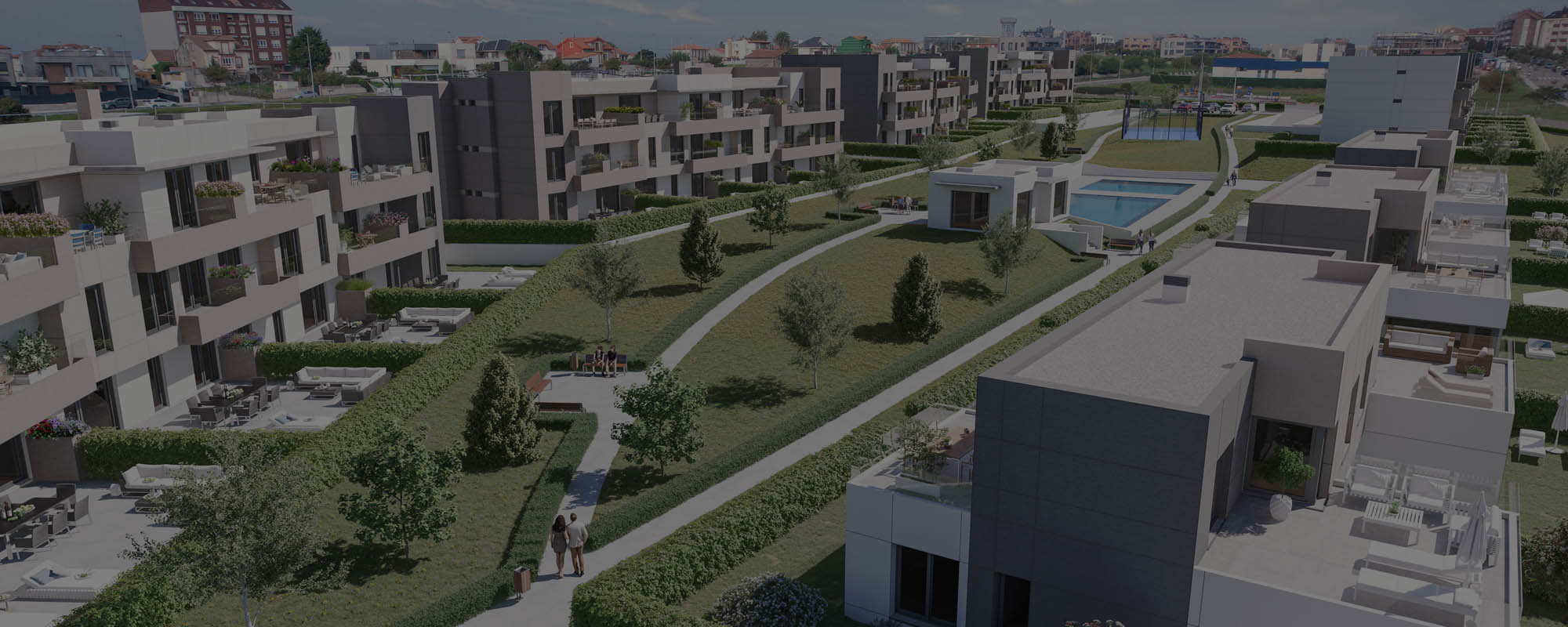 Renders 3D y vídeo de una urbanización residencial en Santander