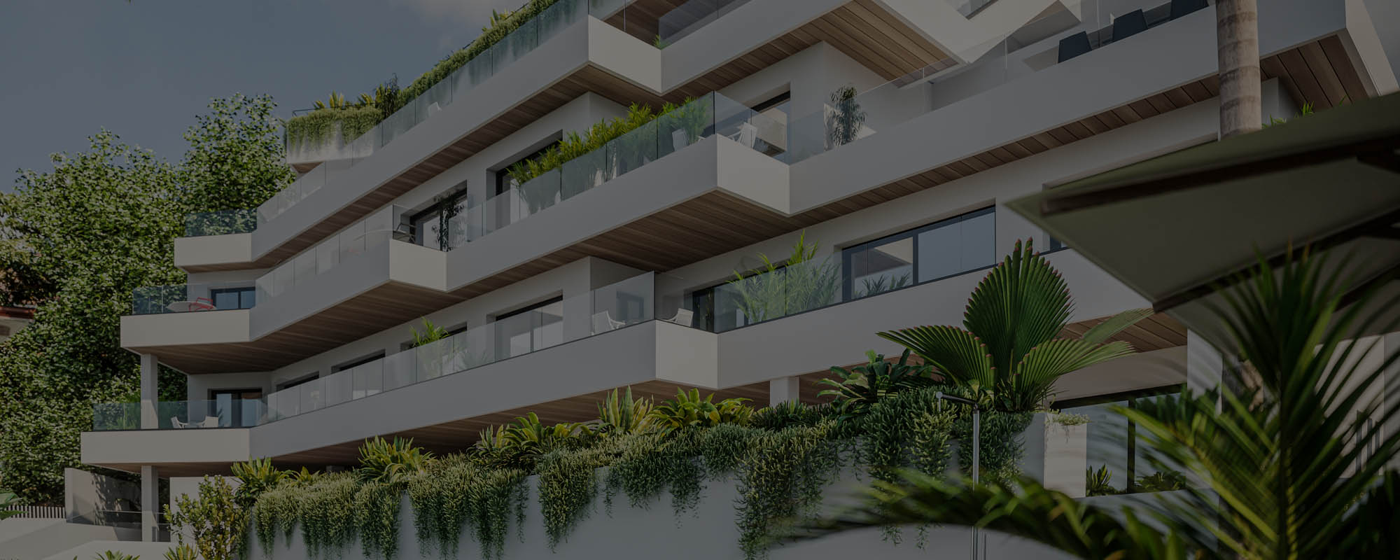 Renders 3D de una urbanización residencial en Torremolinos, Málaga